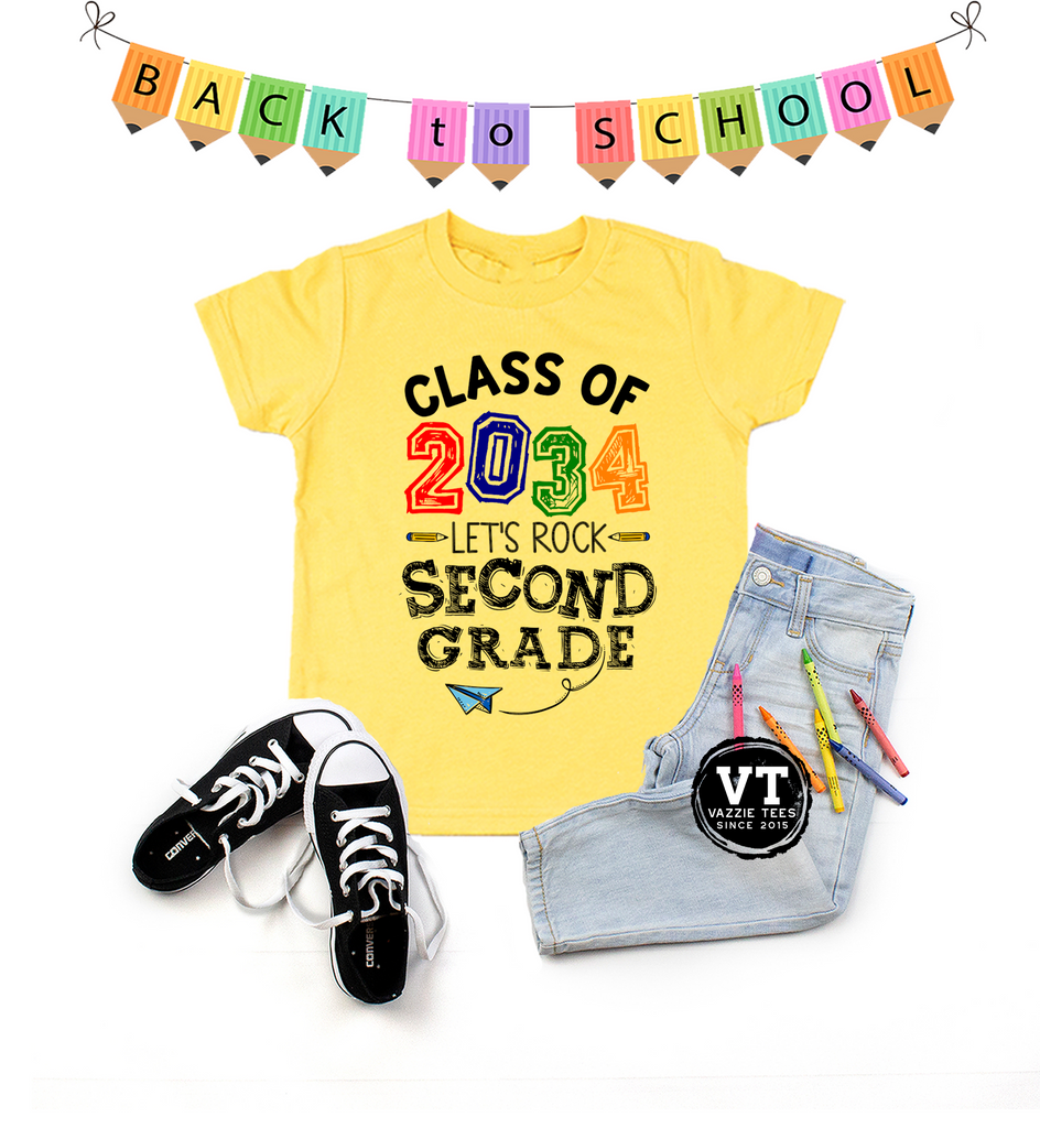 Class of 2034 Let's Rock Second Grade