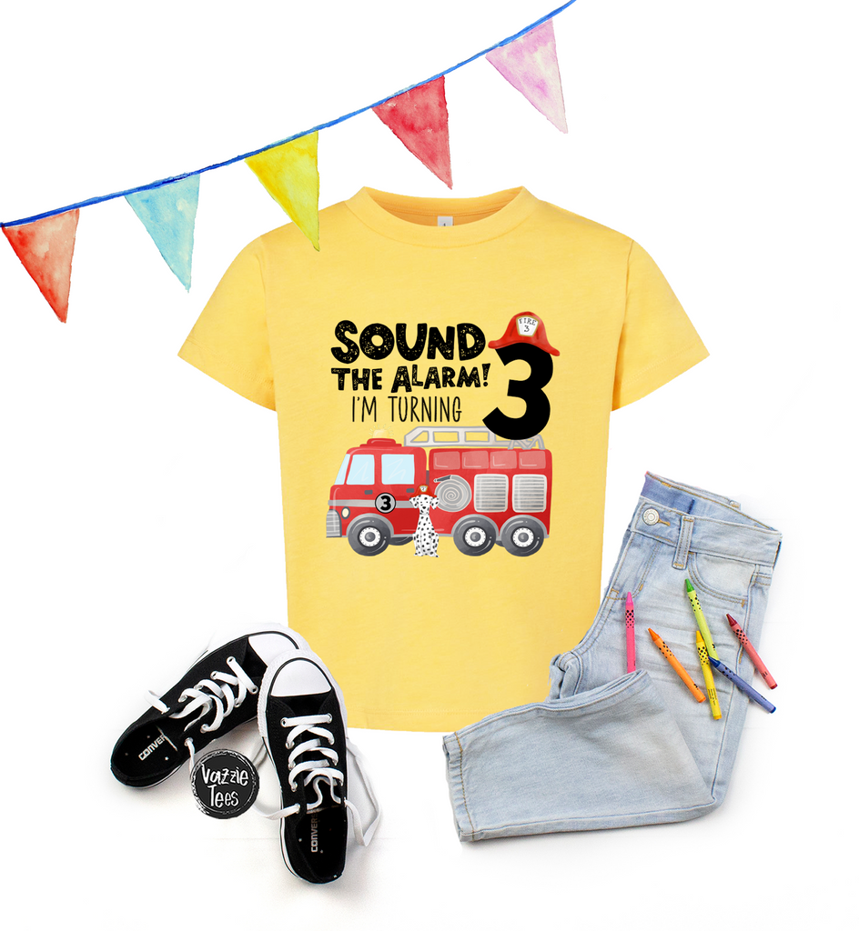 Sound the Alarm I'm Turning 3