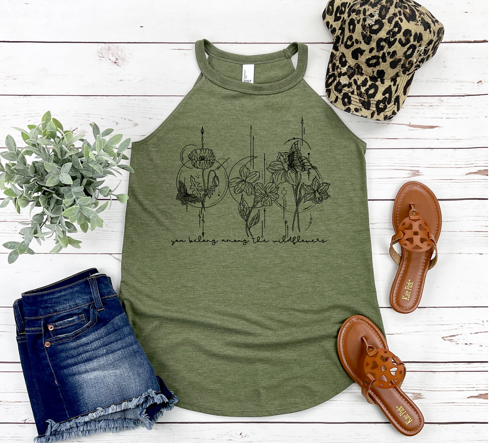 You Belong Among the Wildflowers Rocker Tank
