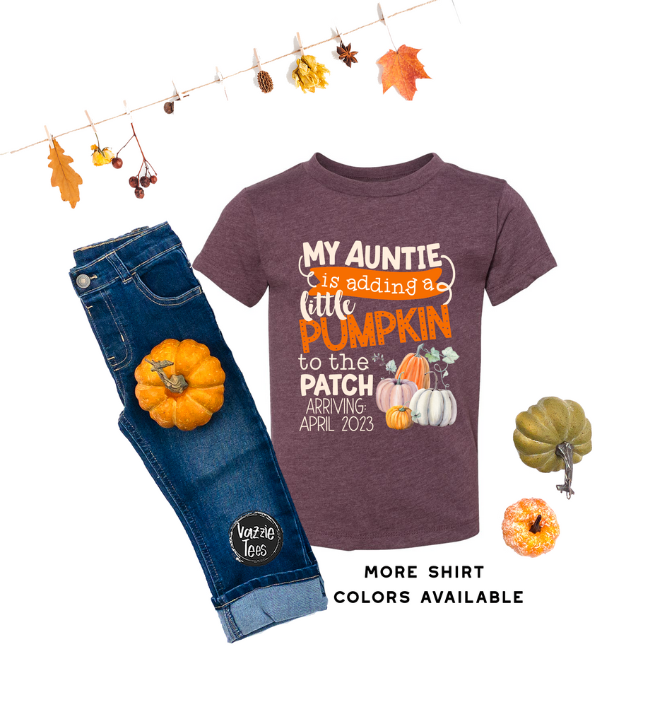 My Auntie is adding a Little Pumpkin to the Patch