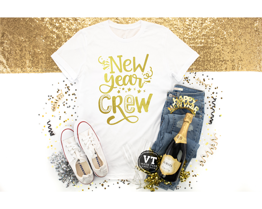 New Year Crew Adult Shirts - Vazzie Tees