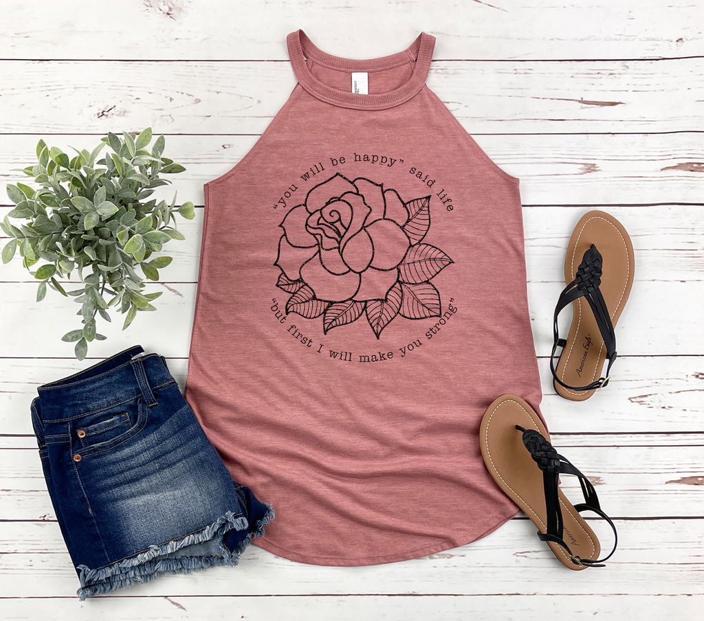 You Will Be Happy Rocker Tank Top