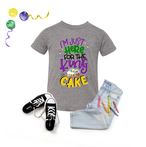 I'm Just Here for the King Cake Raglan Shirt