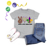 Peace Love Mardi Gras Kids & Adult Tees