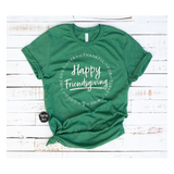 Happy Friendsgiving - Heather Maroon & Green, Vazzie Tees 