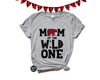 Mom of the Wild One Plaid Bear